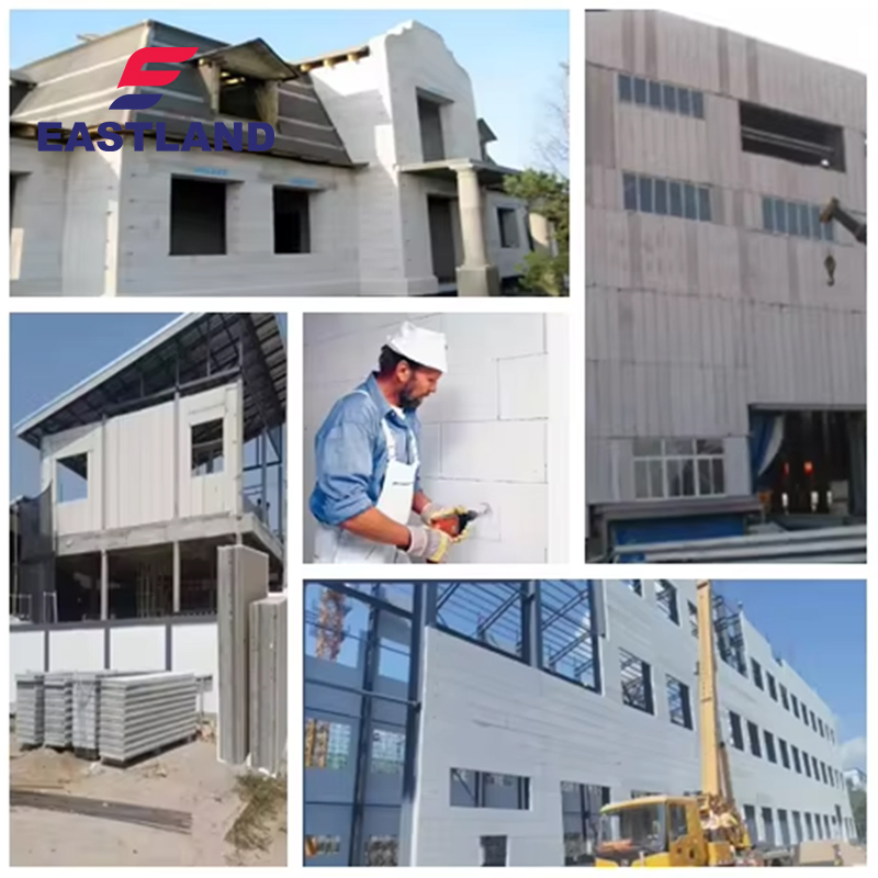 Lightweight Multifunctional Alc Wall Panel AAC Outdoor Wall Panel with Concrete Easy to Install
