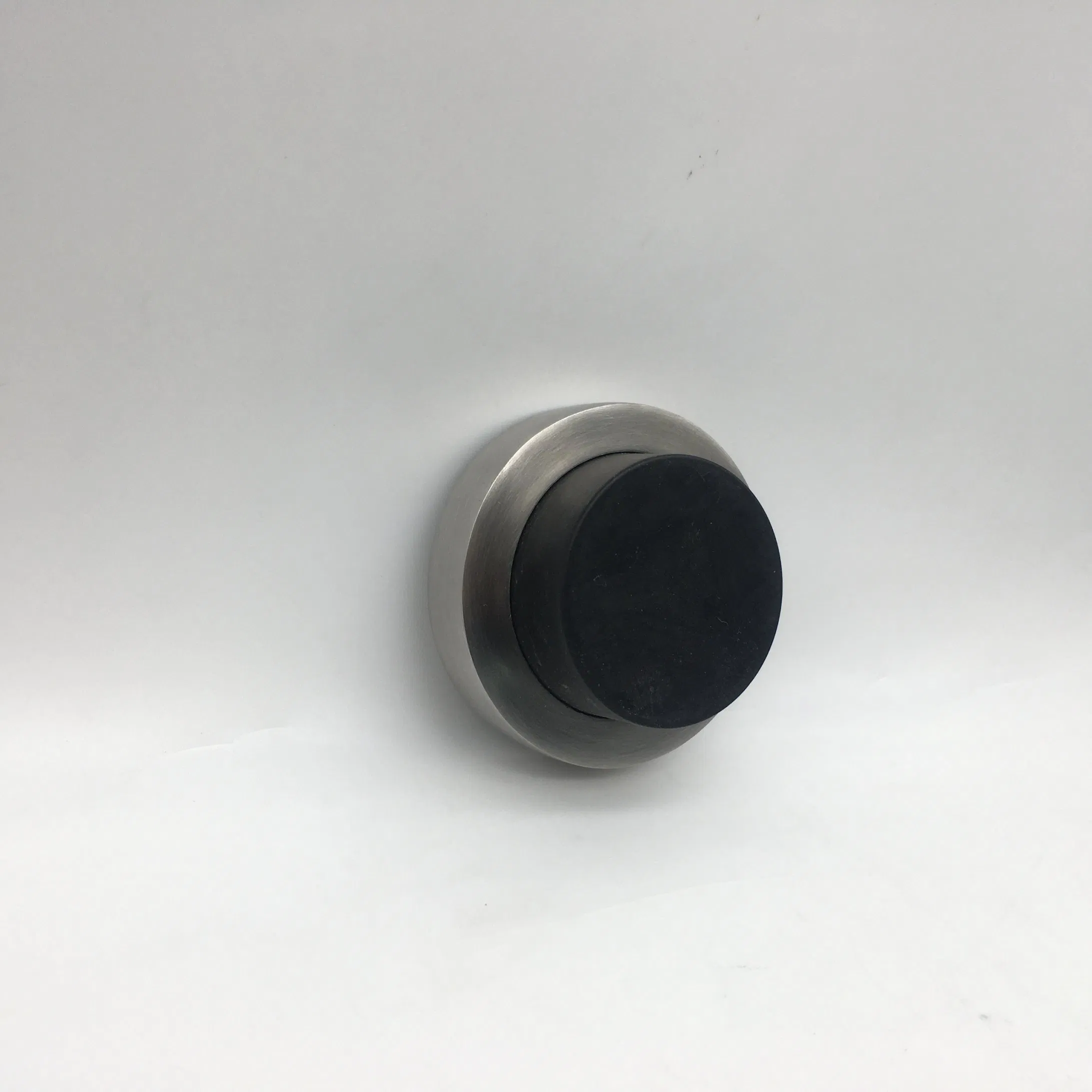 Silver Solid Stainless Steel Anti-Collision Door Stoppers Bedroom Wall Absorbing Strong Magnetic Door Stopper