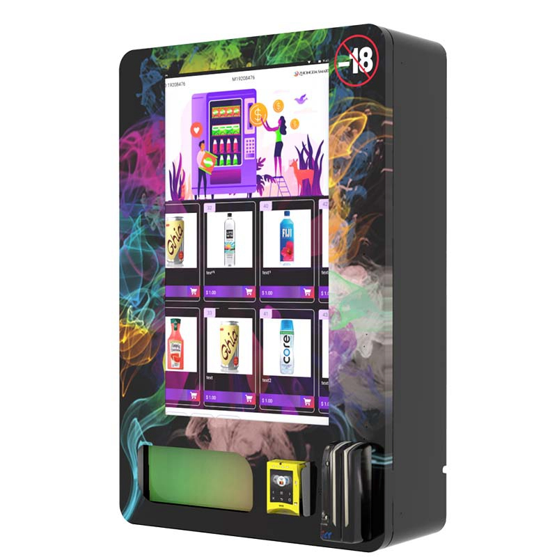 Hot Selling Zhongda 24 Hours Mini Vending Machine Touch Screen Vape Vending Machine in Bars