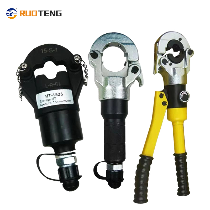 [Ruoteng] Hydraulic Stainless Steel Pipe Press Tool Kit for 1'' Jaw Dies Gear Puller Crimping Tee Copper Fitting Pex Pipes Meeting HVAC