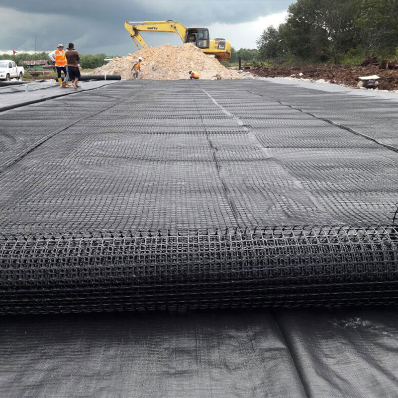 Factory Price Fiberglass Geogrid Biaxial Uniaxial Geogrids for Road Reinforcement