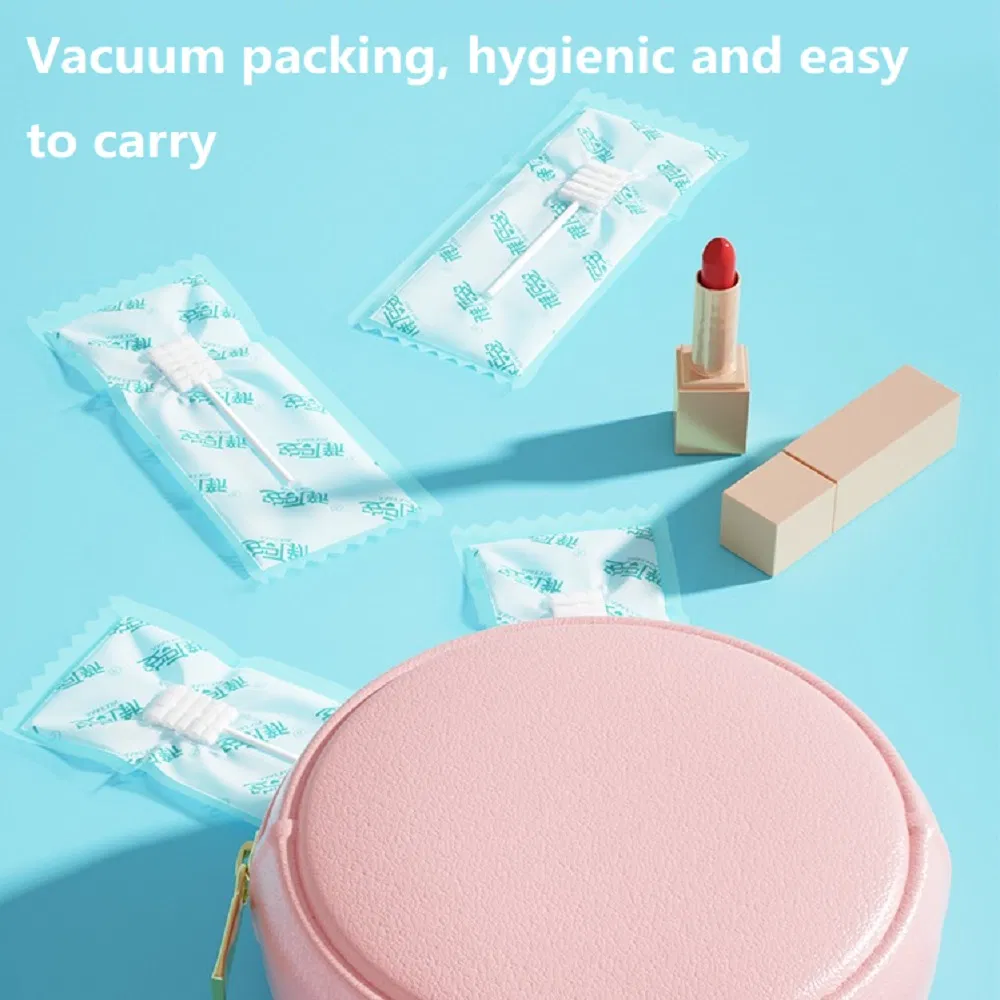 Wholesale Disposable Gauze Toothbrush for Baby Paper Axis Handle Moderate Hardness