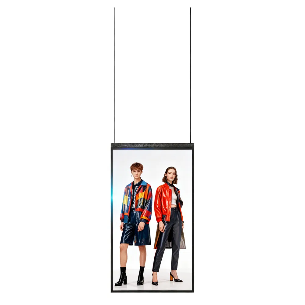 Slimline Digital Advertising Displays LCD Screen with 2K Resolution and High Brightness Street Advertising Screens