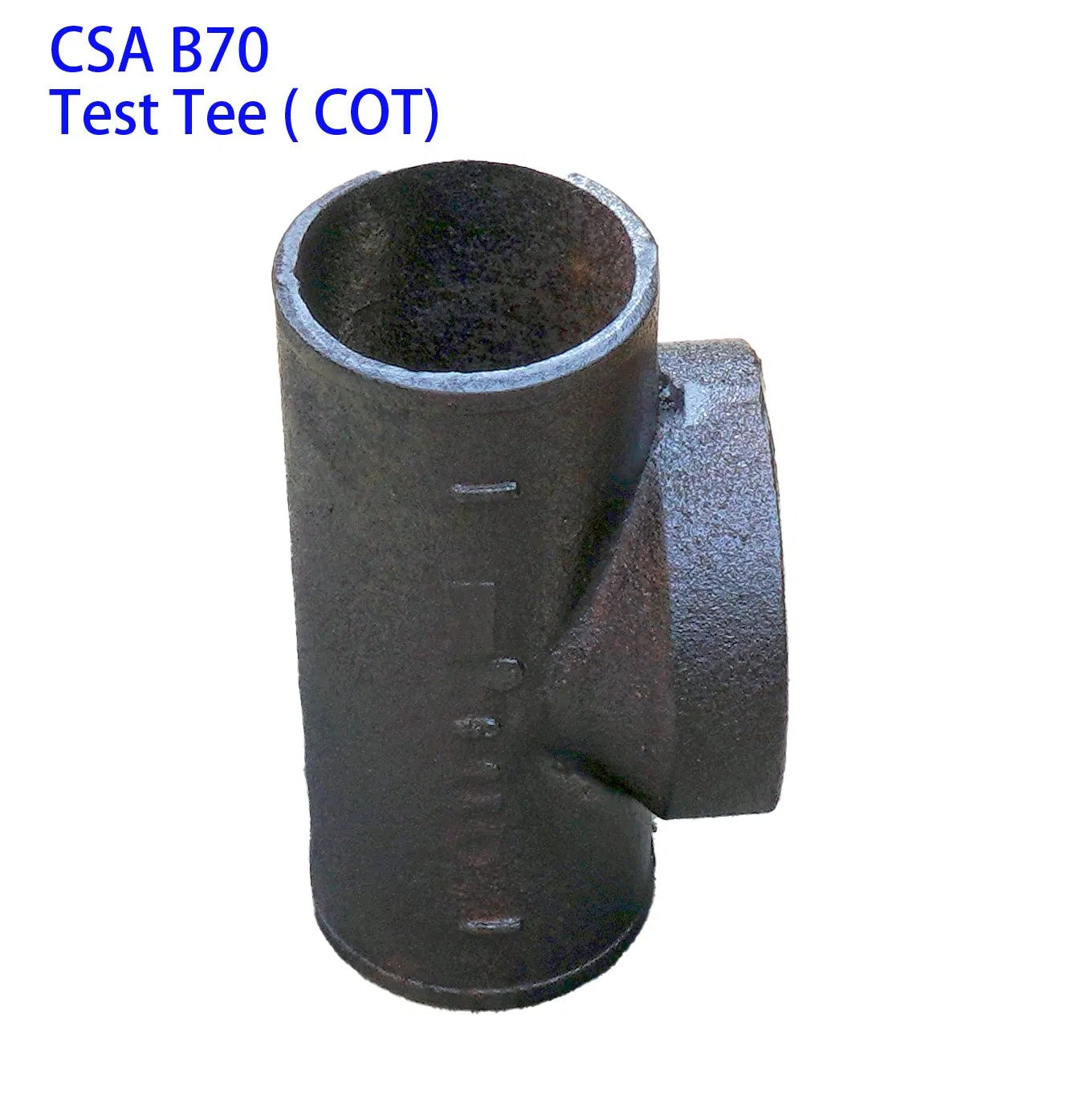 No-Hub CSA B70 Test Tee COT Fittings for Drainage