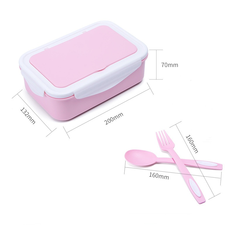 Colorful Portable Large-Capacity Microwave-Safe Lunch Box for Kids