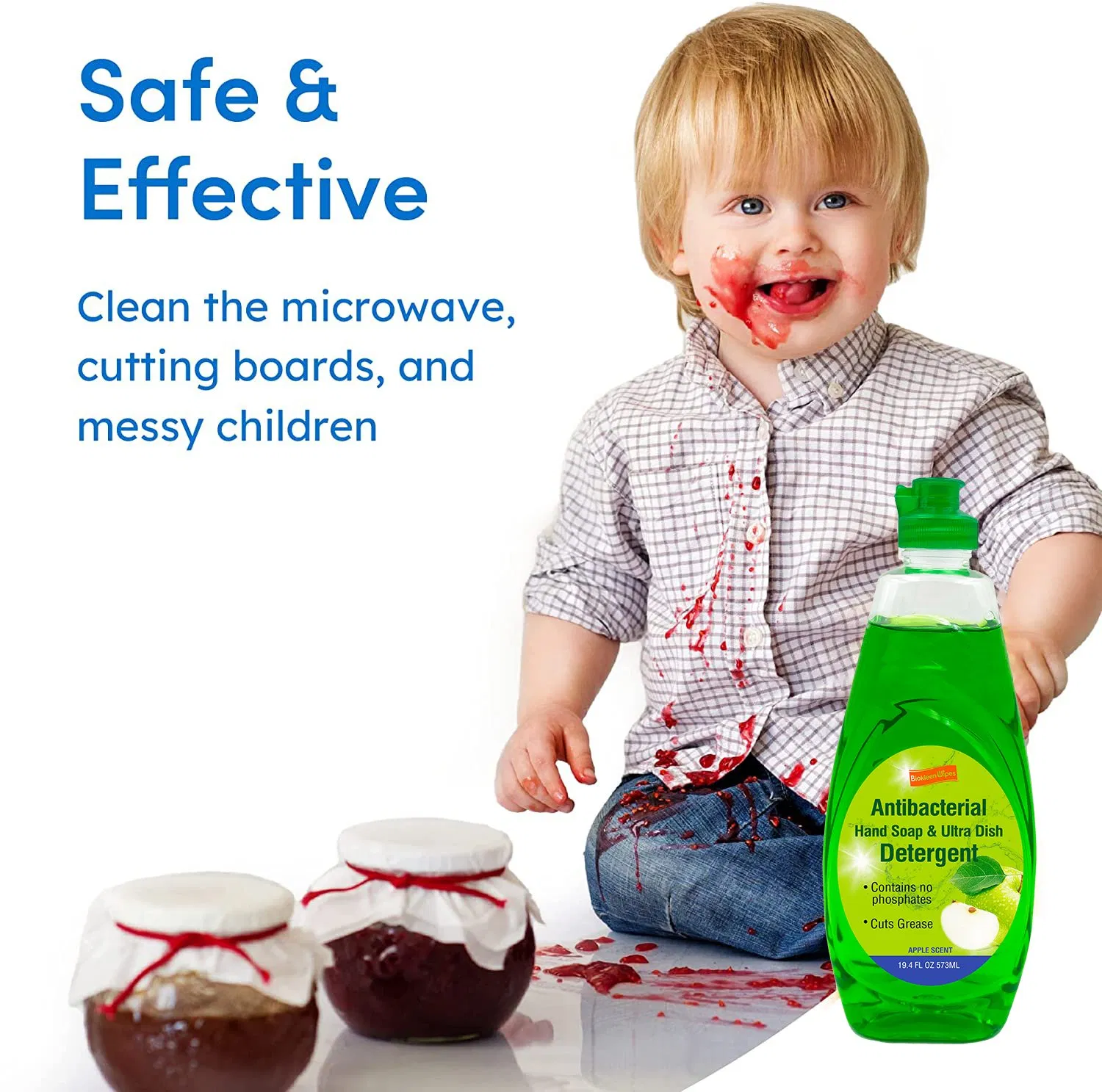 Biokleen OEM Top-Selling 573 Ml USDA Dishwashing Wash Table Detergent Liquid with Strong Decontamination Ability