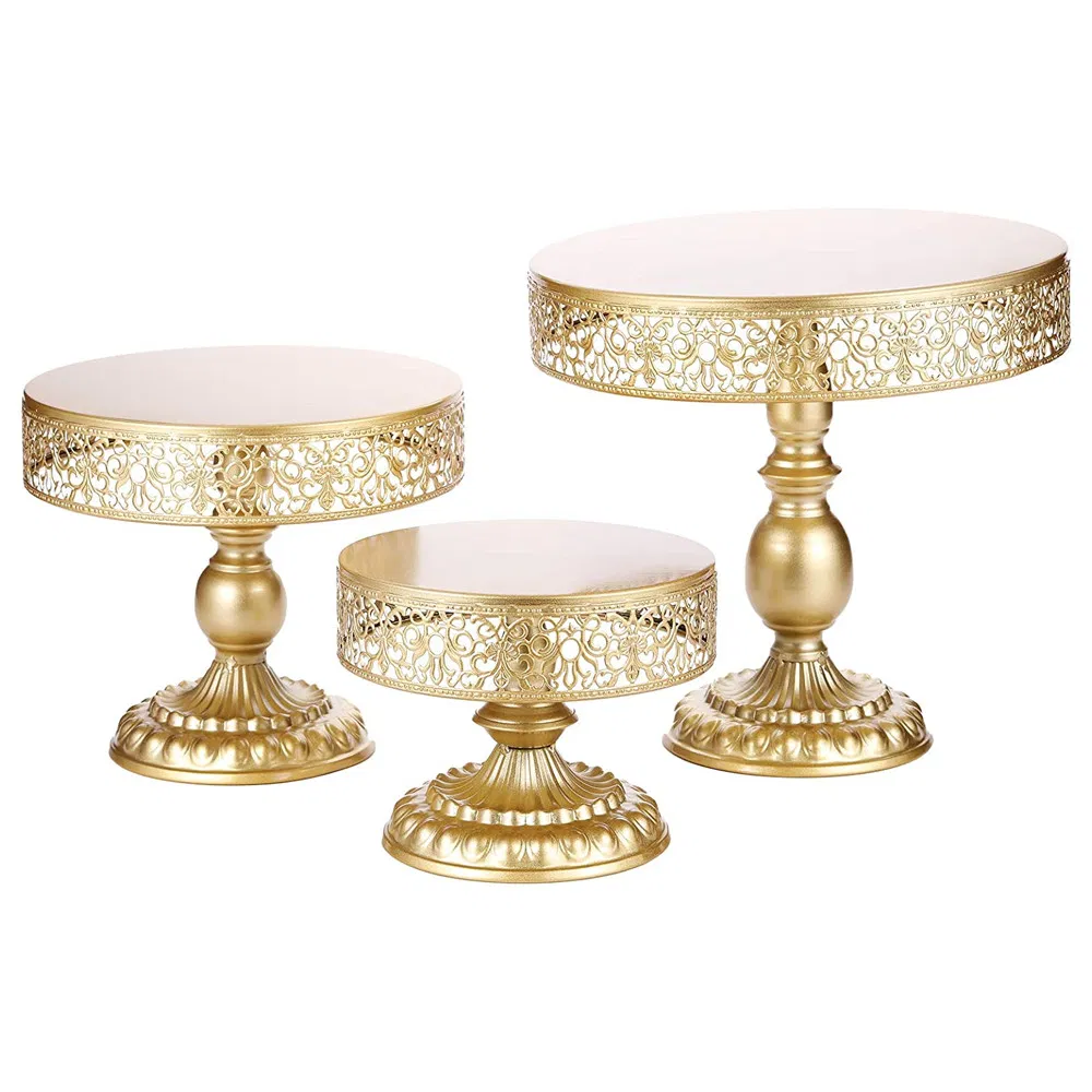 Round Cake Stand Metal Cake Stands Dessert Cupcake Pastry