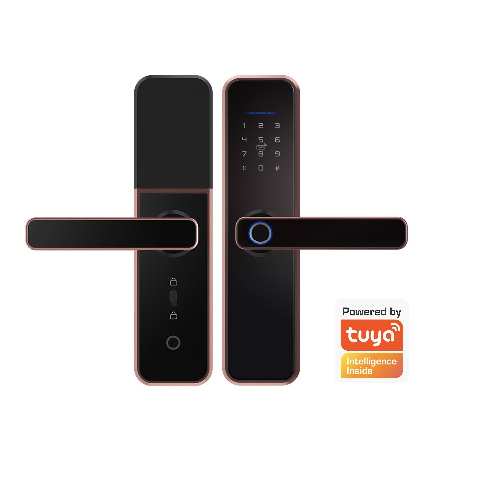 High Quality Smart Digital Fingerprint Door Lock Tuya WiFi Ttlock Remote Control Aluminum Material for Home Hotel Steel Password