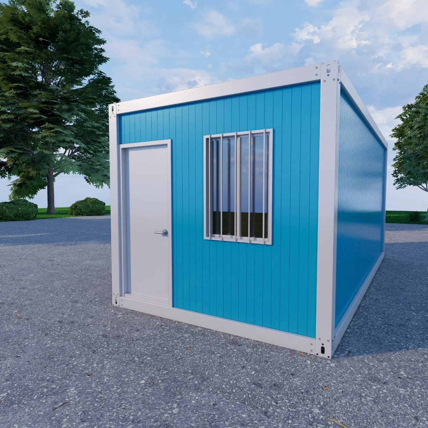 Custom Durable 20FT Portable Prefabricated Flat Pack Container House for Shop Office Living