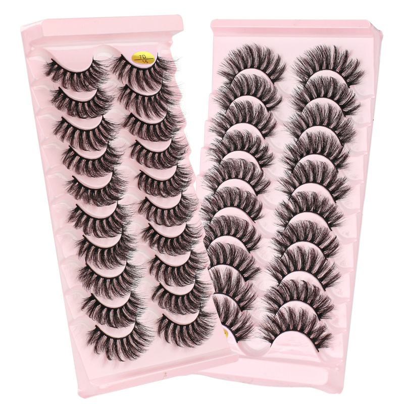 Wholesale False Lashes Handmade Vegan 3D 5D Silk Lashes Faux Mink Eyelashes