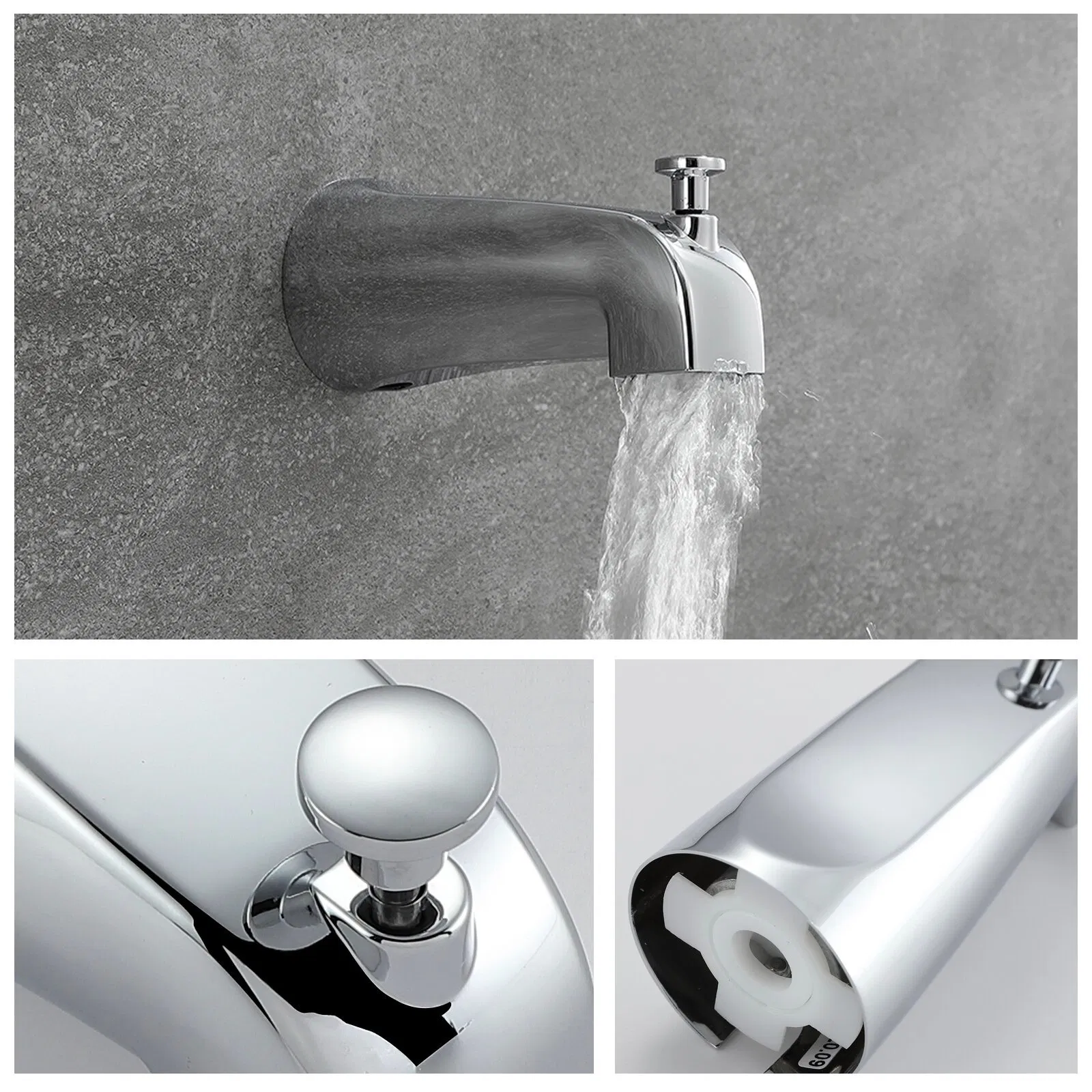 Wall Mount Pressure Balance Shower Faucets Sets Complete Rain Shower Head Shower Valve and Trim Kit