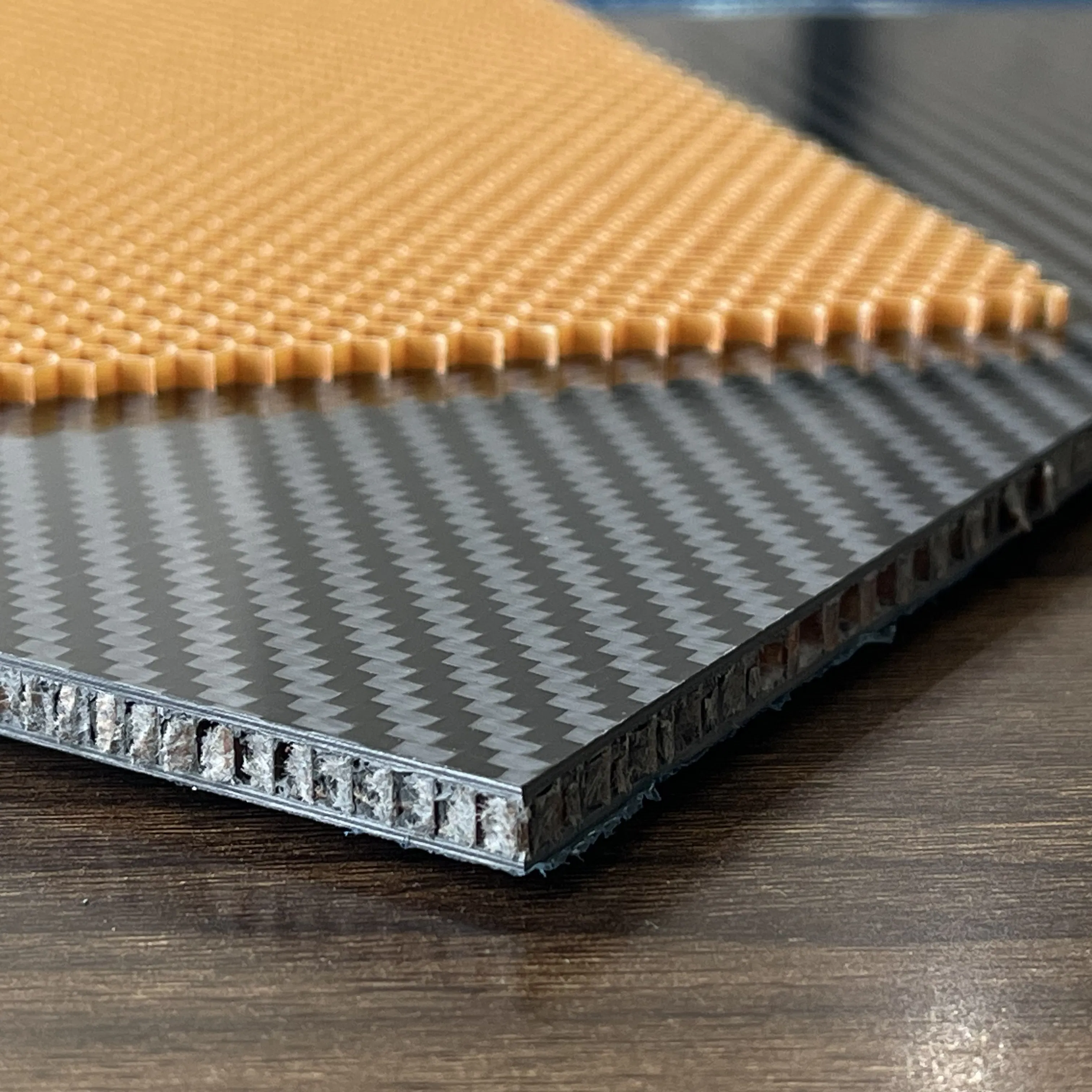 Honeycomb Core with Carbon Fiber Sheet OEM Factory Price Door Safety High Strength Fireproof