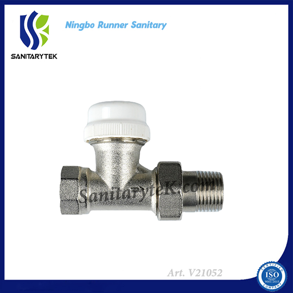 Straight Radiator Valve with Thermostatic Head (V21-030)
