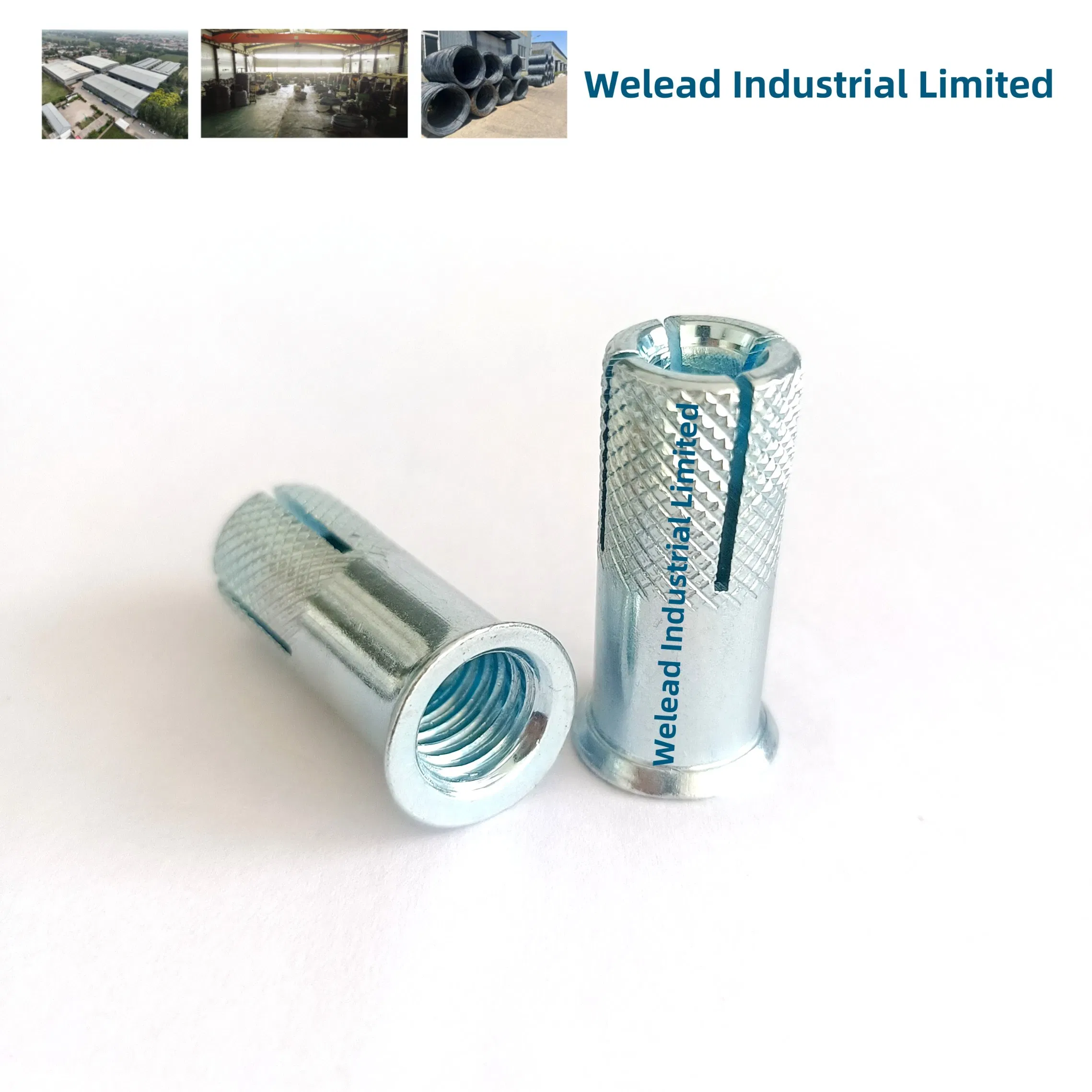 Анкерный болт с фланцем и гайкой для бетона