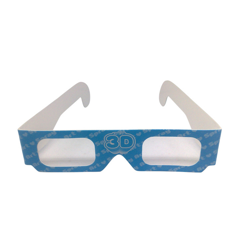 Factory Custom Logo CE Cardboard Anaglyph Chromadepth 3D Glasses