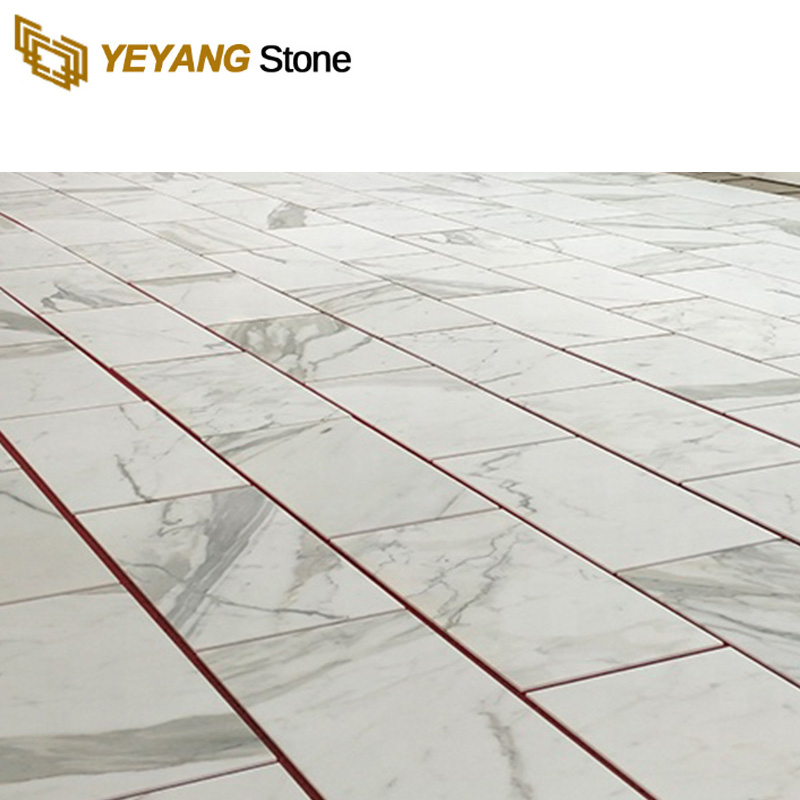 Natural Stone White Marble Tile in Hotel Bathroom