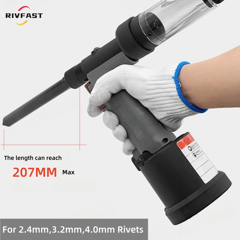 Пневматическая заклепочная машина с длинным носиком