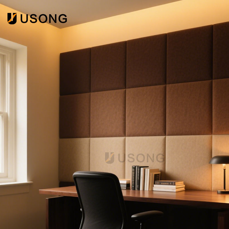 Personalized Acoustic Fabric Panels Featuring Custom Coffee Wall Art