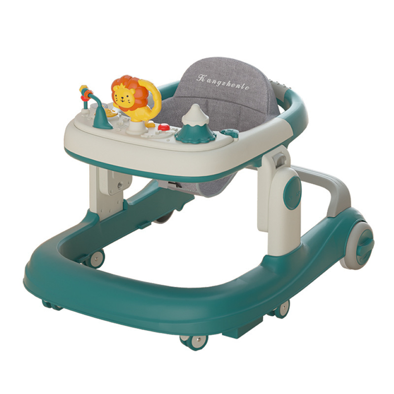 U-Type Baby Pram Anti-Rollover Foldable Baby Walkers in 9th Gear Height Adjustment