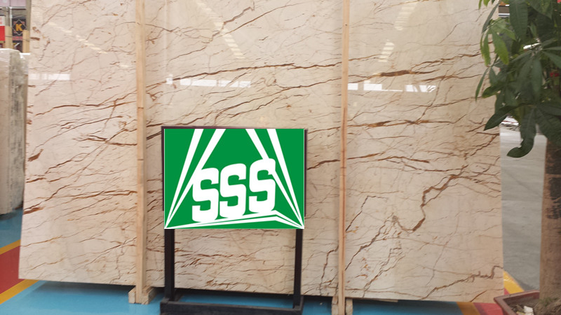 Sofita Gold Marble Big Slab for Project Villa Hotel Interior Decor