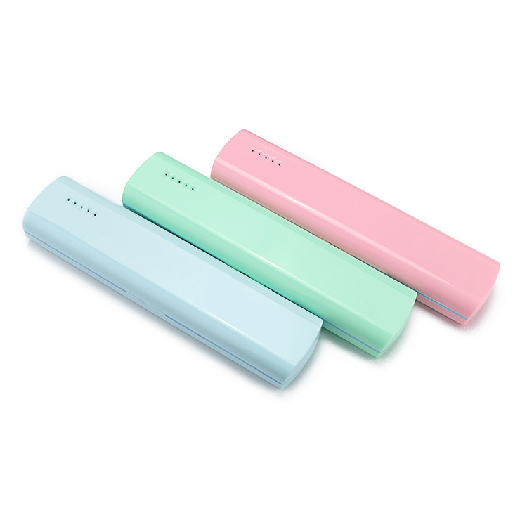 6 New Gift Carry Easy UV Travel Case Toothbrush Disinfection Box UV Sterilization Case Toothbrush Sanitizer