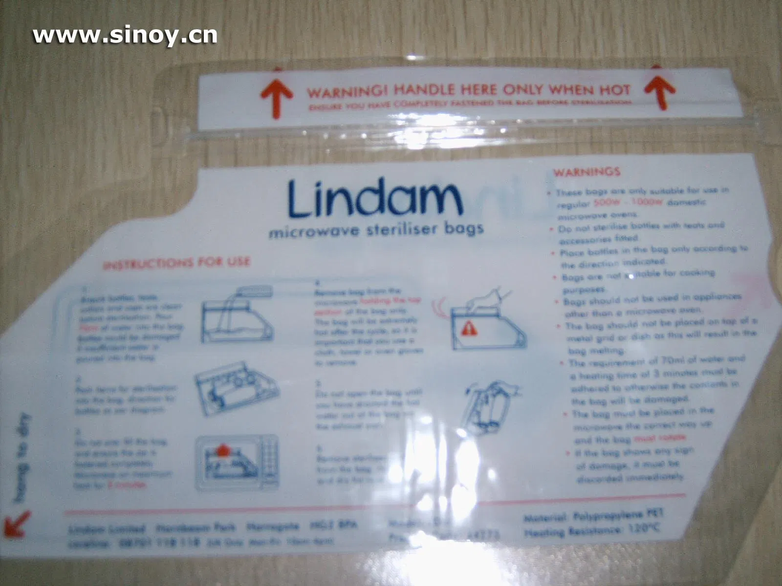 Microwave Sterilization Bag for Mothercare