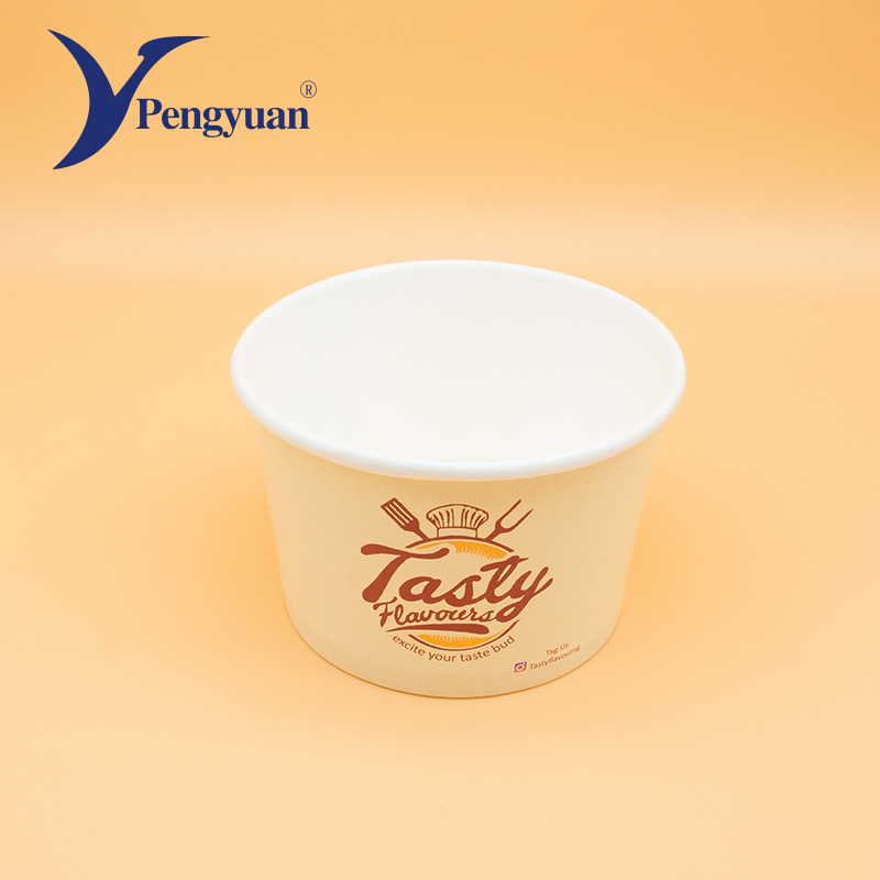 Biodegradable Ice Cream Cup Custom Printed Ice Paper Cup Disposable Paper Cup