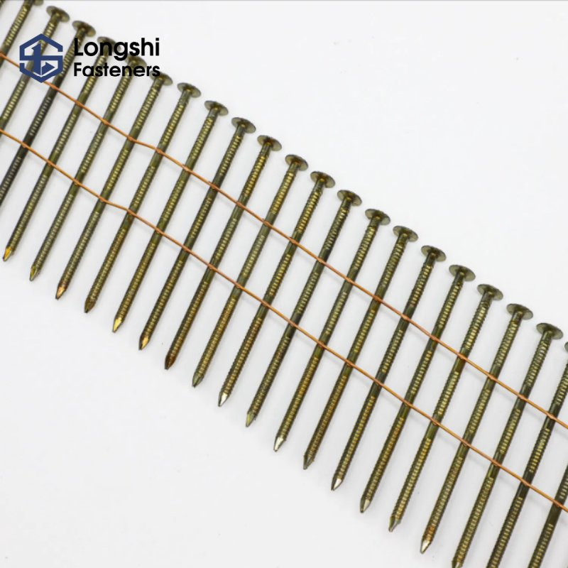 Wholesale 1 3/4 Coil Roofing Nail Galvanized Steel Common Nail with Smooth Shank 3 1/4 Galvanized Ring Shank Pallet Coil Nail Common Wire Nail