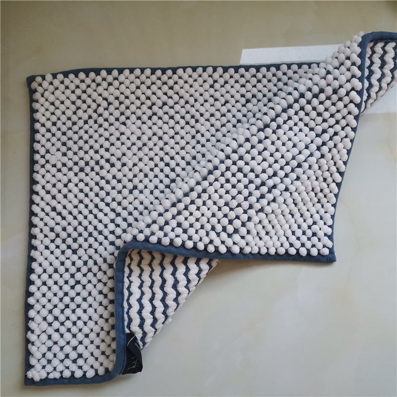 Hot Selling Polyester Material Cationic Chenille Bathroom Rugs