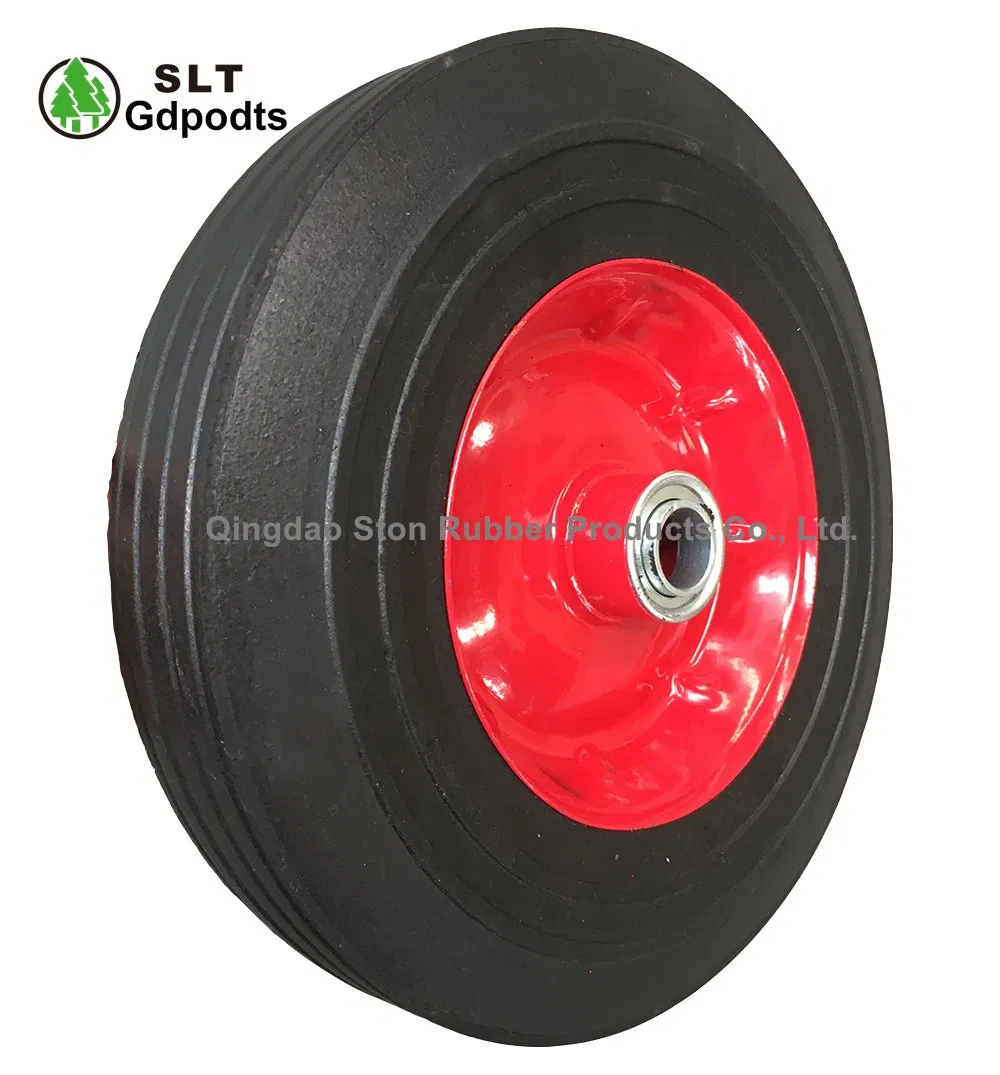 10-Inch Heavy-Duty Trolley Wheels, Rubber