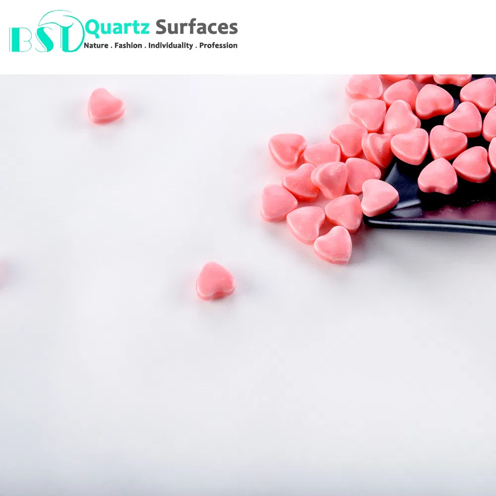 Artificial Super White Quartz Stone with 93% Natural Quartz Material