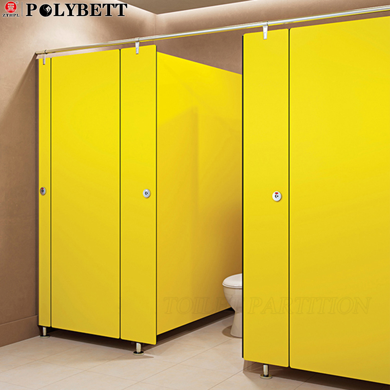 Waterproof HPL Office Washroom Toilet Partition