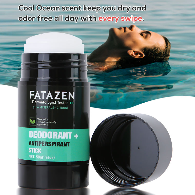 Private Label Wholesale Herbal Sea Minerals Citron Deodorant Antiperspirant Stick Natural Vegan Sweat Odor Balm Deodorant Stick