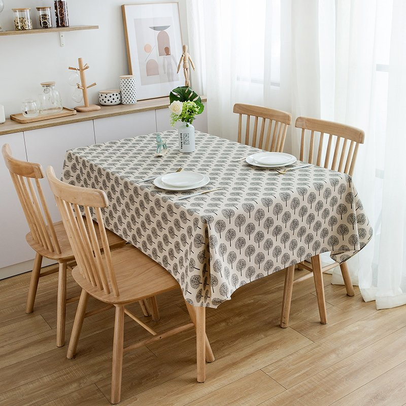 Wholesale Waterproof Grid Table Cloth Home Table Decoration