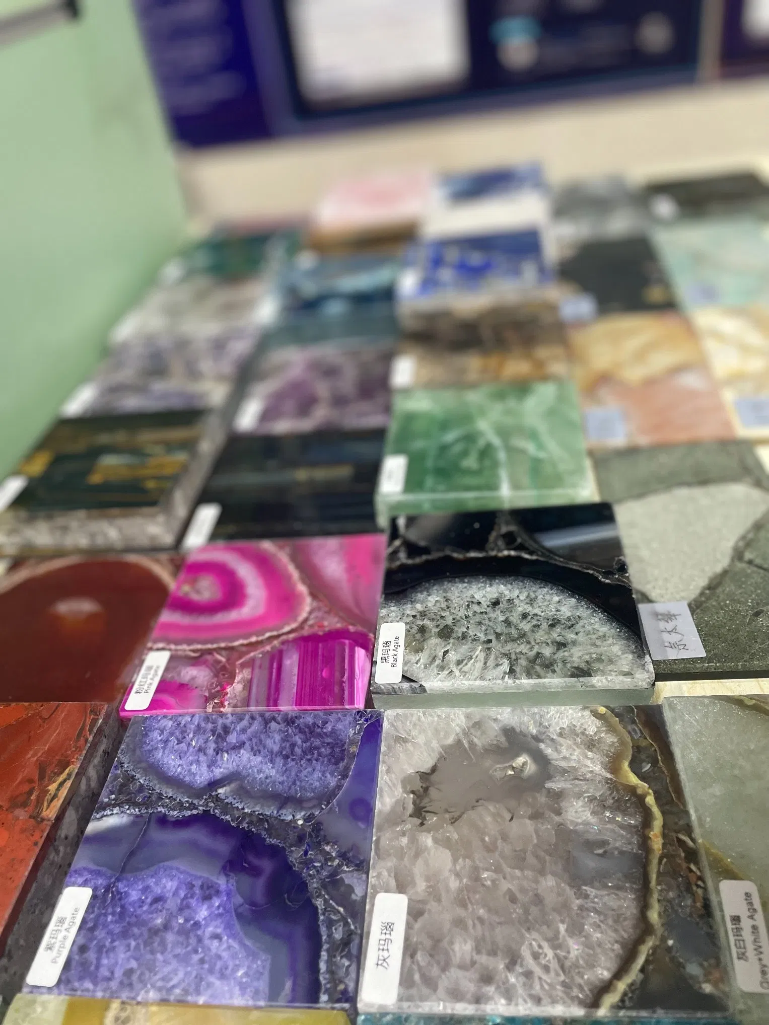 Chinese Factory Hot Sale Natural Agate Stones Wholesale Semi Precious Stone Slab Support Customization