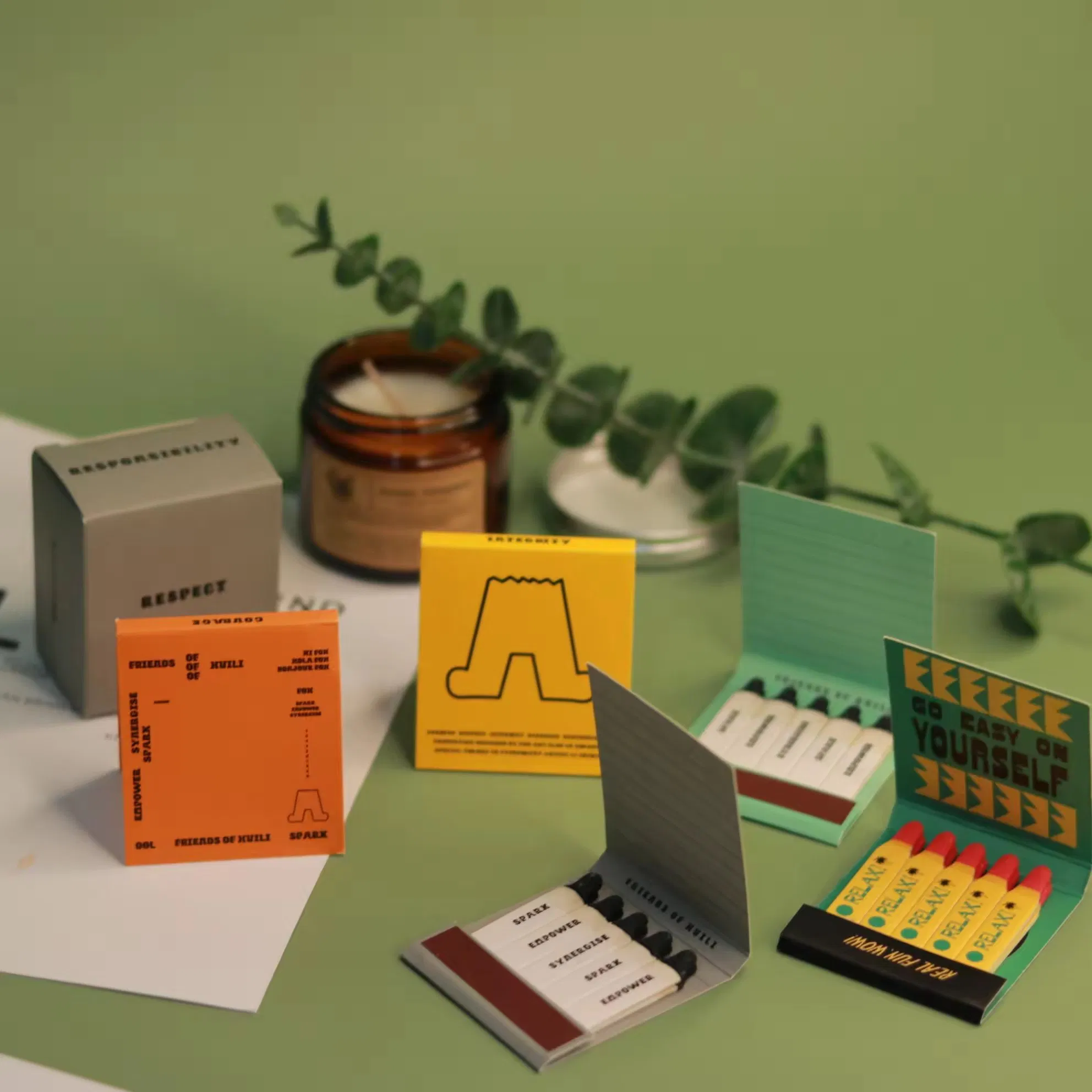 Matches for Cigar Custom Paperbooks Matchbook as Promotion Gifts Household Paper Box Match Personalized Colored Drawing Matchbox