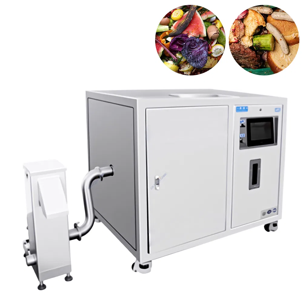 Fully Automatic Bio Organic Food Kitchen Waste Recycling Composting Machine Factory Sale Food Waste Disposer Kitchen Waste Crushing and Dewatering Machine