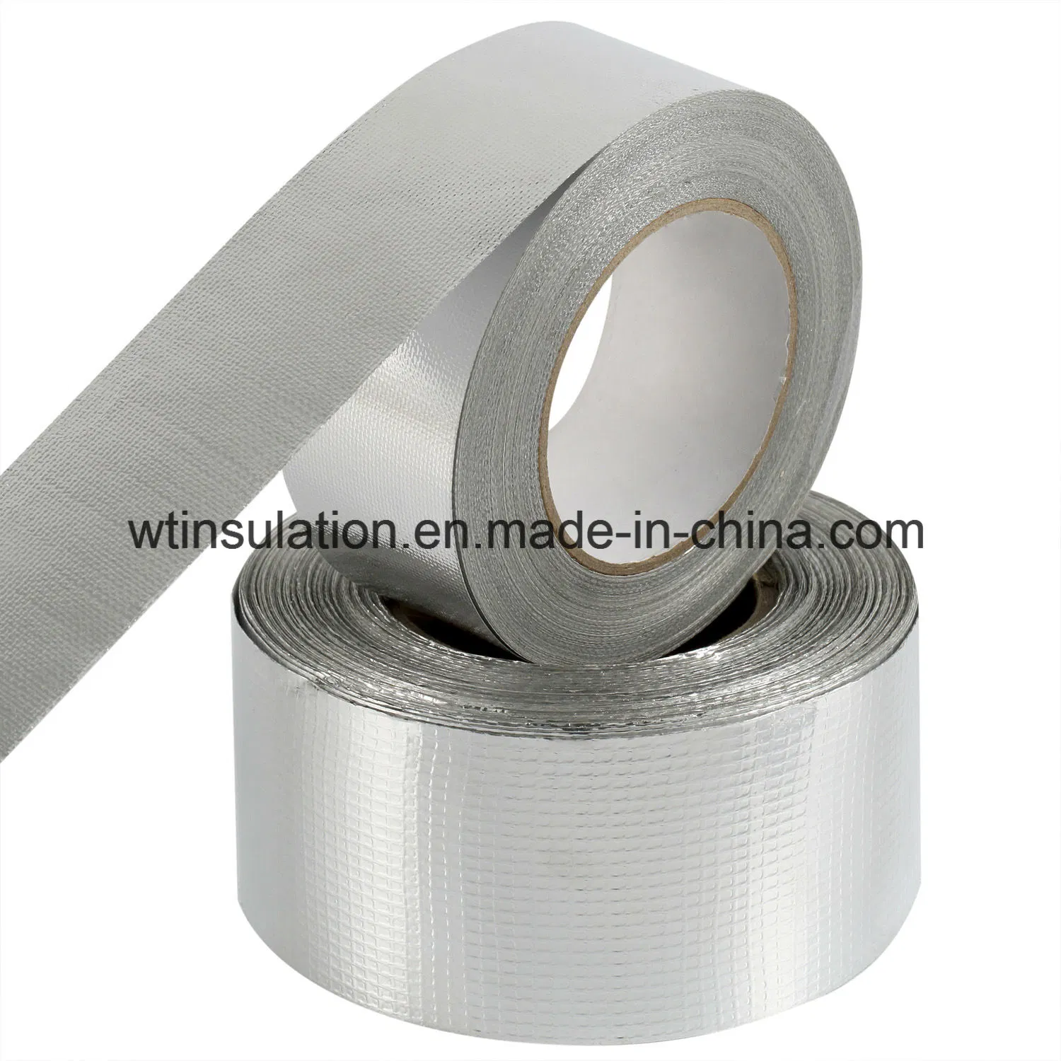 Even Grain Check Self Adhesive Non-Flammable Fireproof Aluminum Foil Tape Roll Air Duct, Home Appliance Sealing
