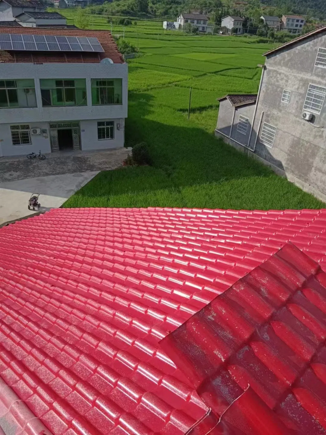 PVC Roof Tile Plastic Material UPVC Roofing Sheet Heat Insulation Anti Rust