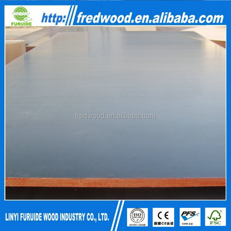 Plywood Factory Red Black Color 12mm 18mm Concrete Form Work Film Faced Plywood From China