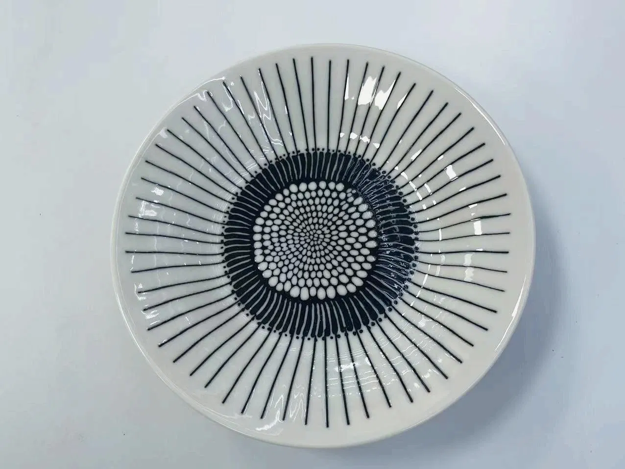 Eco-Friendly Healthy Pad Printing 1 Soup Plate 8" Porcelain Ceramic Tableware