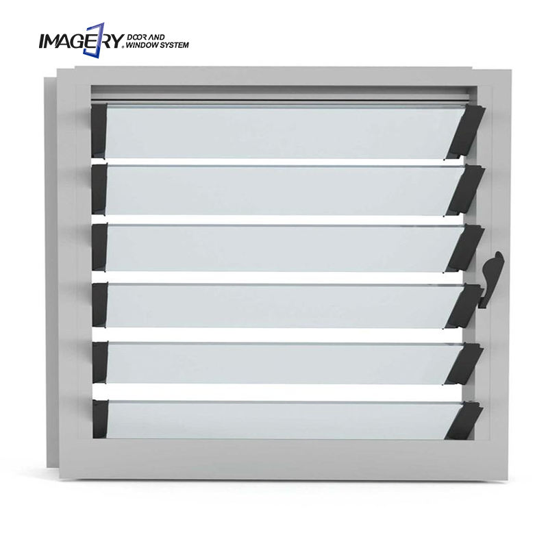 Modern Customized Vertical Aluminium Framed Glass Shutter Louver Jalousie Window New Design for Residential Use