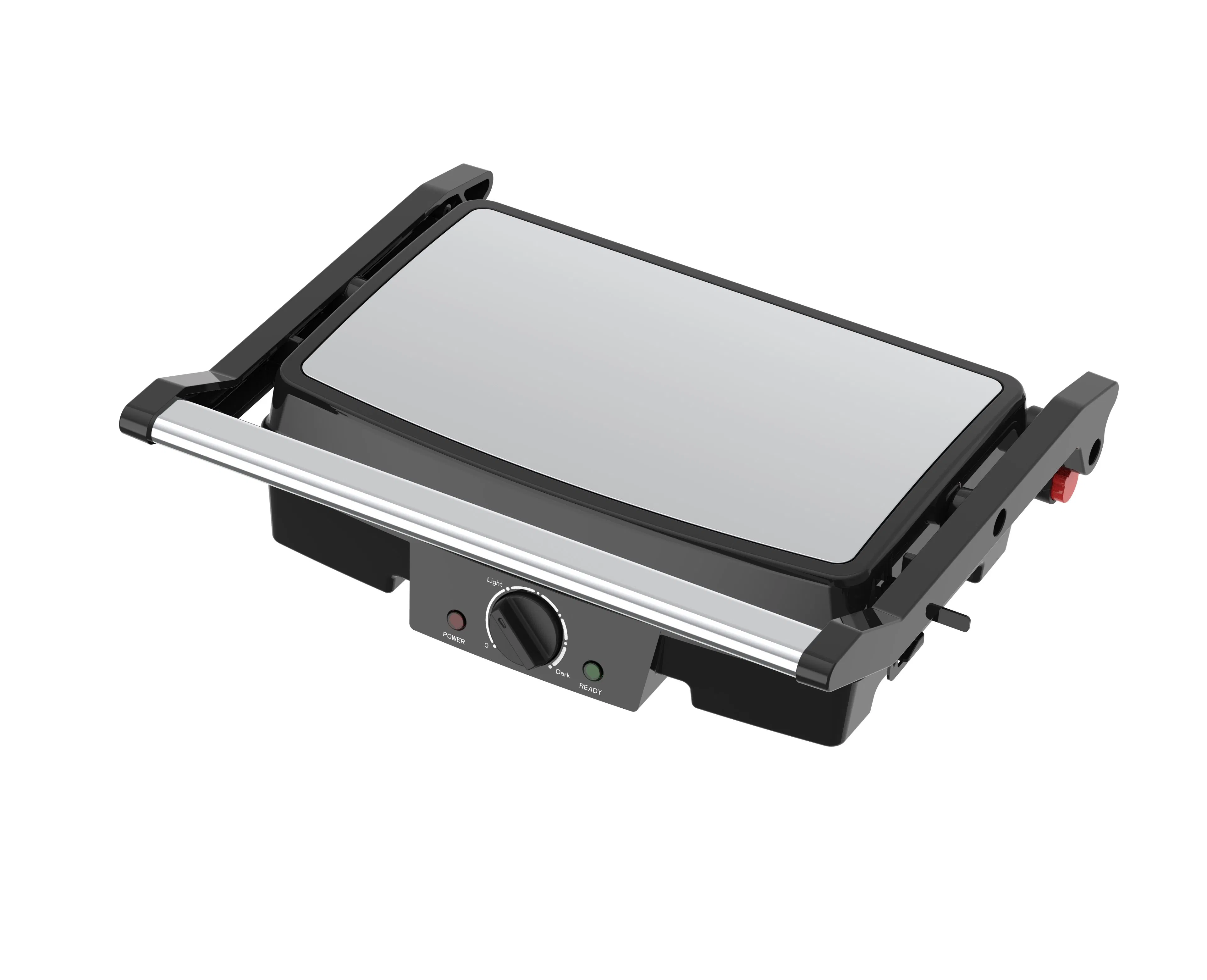 Panini Press, Electric Sandwich Press Grill, Open 180 Degrees, Perfect for Grilling Sandwich, Steak, Burger, Adjustable Temperature Control, Non Stick Coating