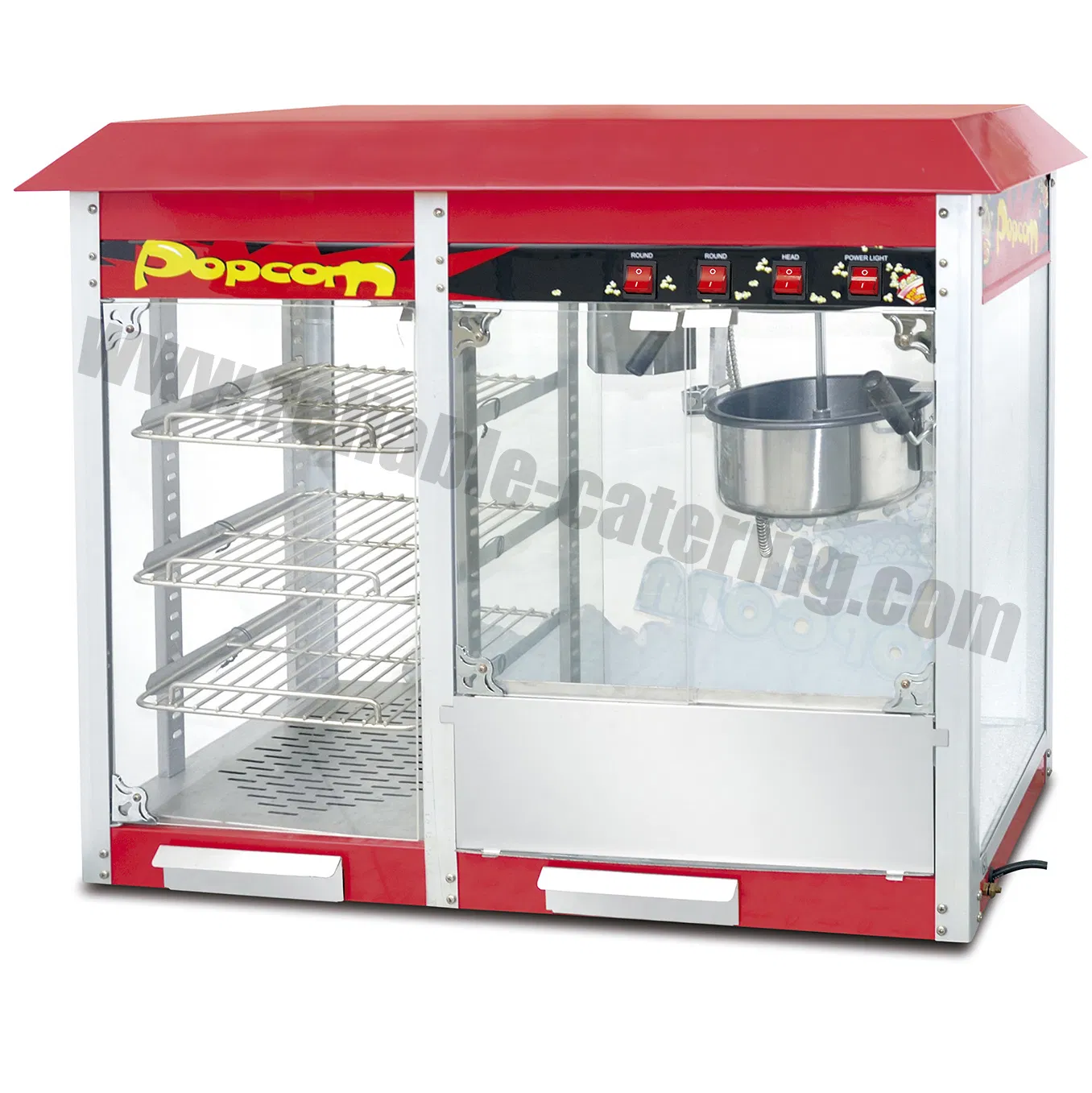 Commercial 220V Electric Popcorn Machine with 6/12/32oz for Cinema/Amusement Parks