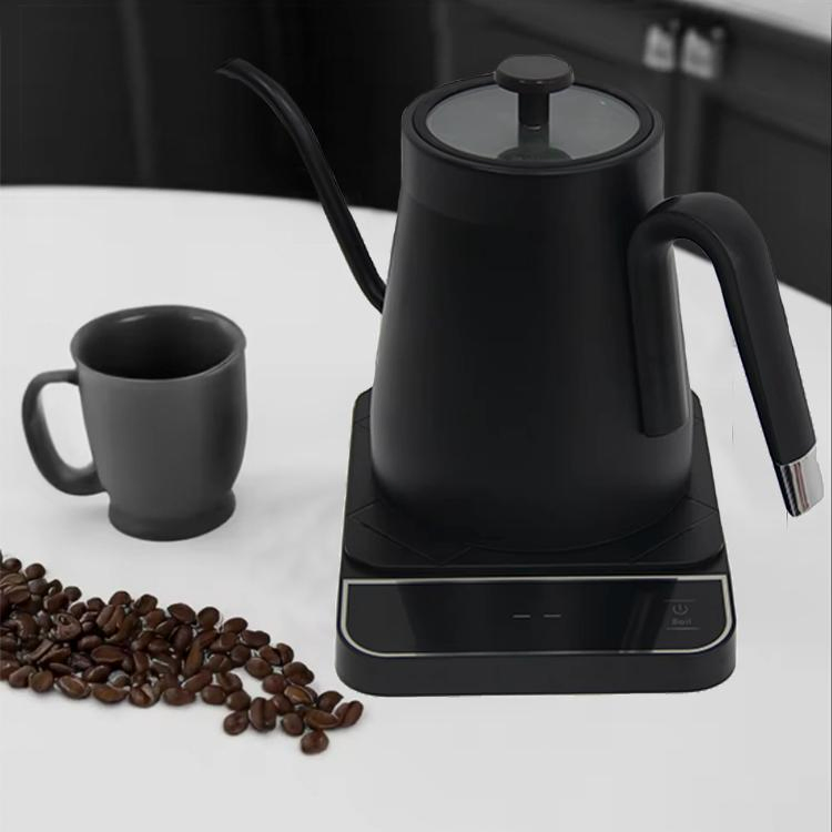0.8L Adjustable Temperature Control Coffee Kettle 1350W Electric Kettle Gooseneck for Pour Over Coffee Keep Warm