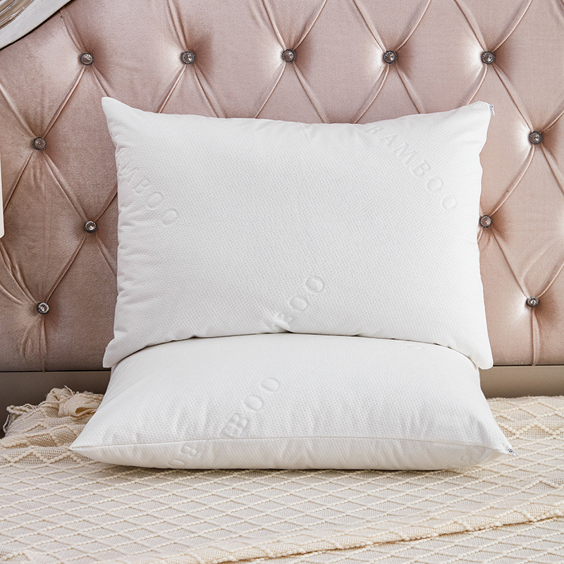 Air-Permeable Jacquard Viscose Air Layer Waterproof bedding Pillow Cover with Zipper