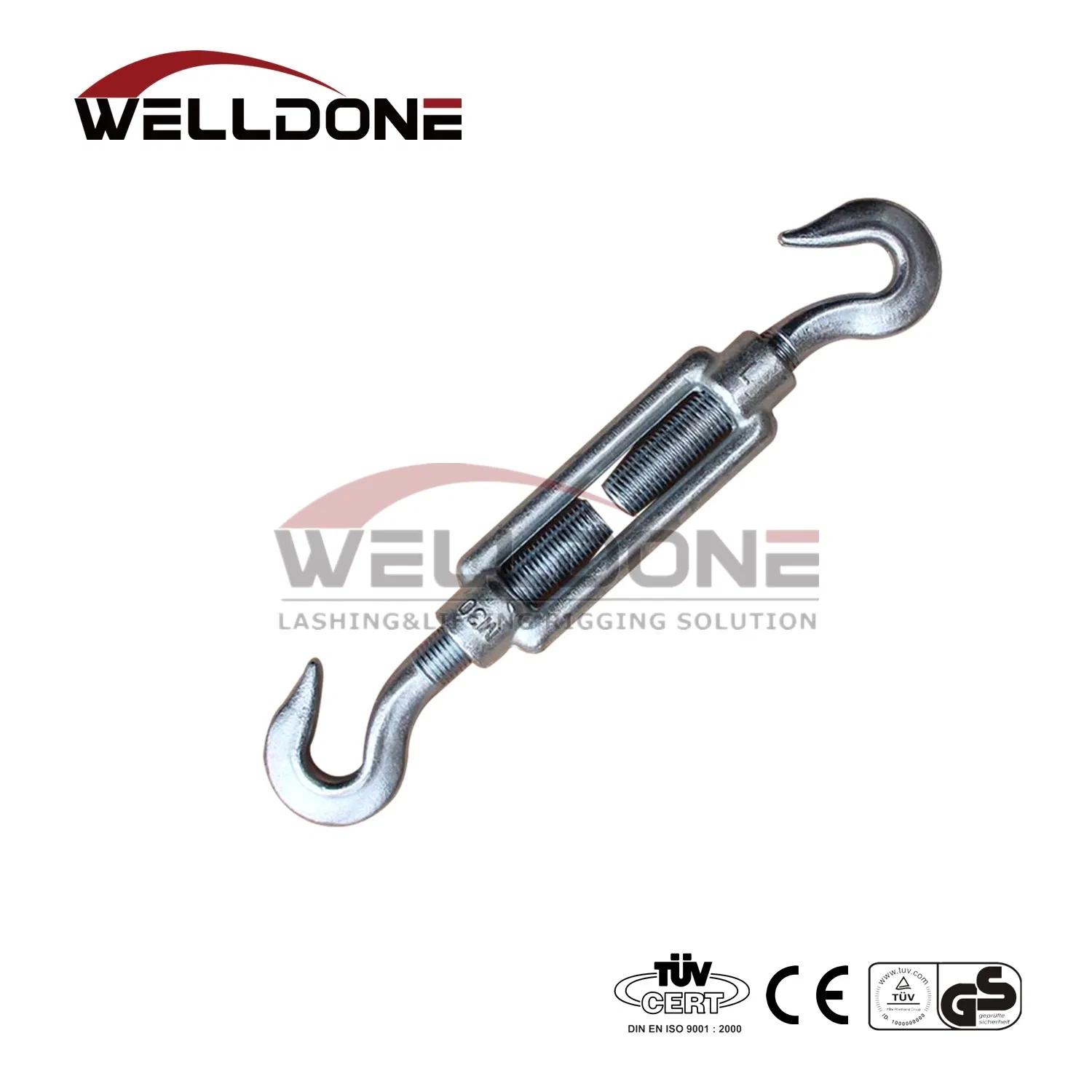 Forging Turnbuckle with Hook, Plates, Stub Ends DIN 1480