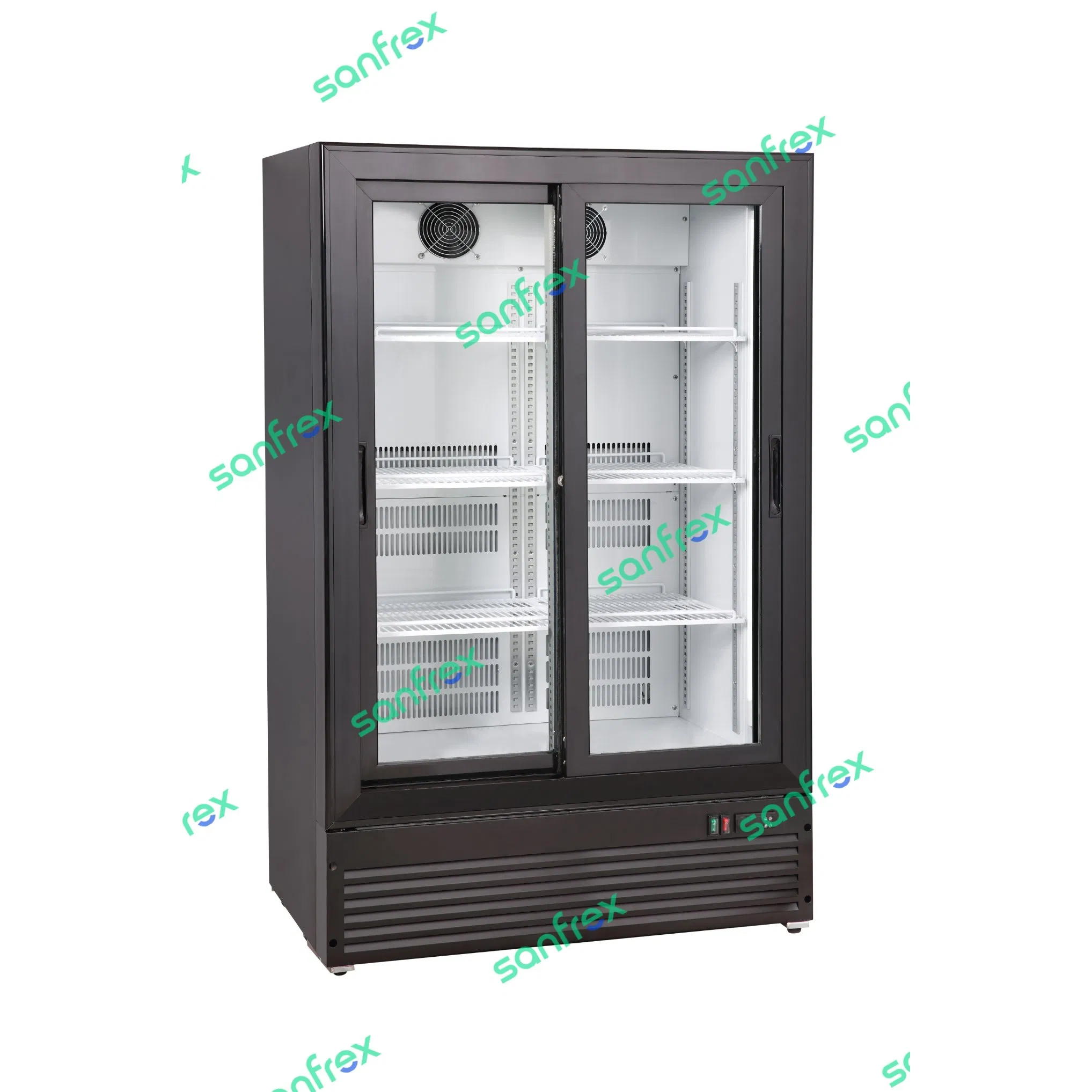 Energy-Efficient Glass Door Refrigerator for Easy Product Visibility