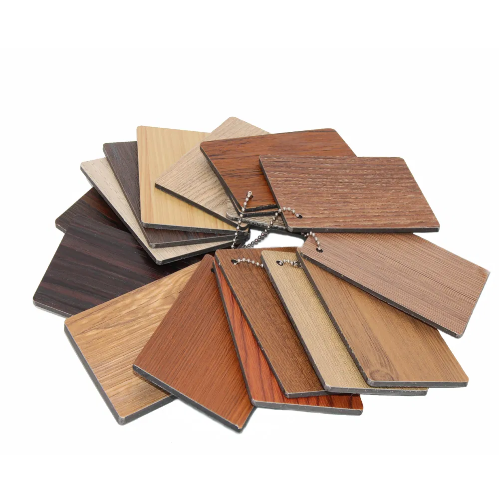 ACP Wood Color Wood Design Aluminum Composite Sheet 3mm 4mm