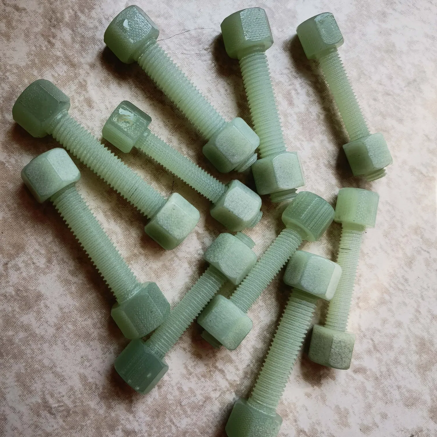 Threaded Rod FRP Fiberglass Bolt Glass Fiber Bolt Epoxy Fastener